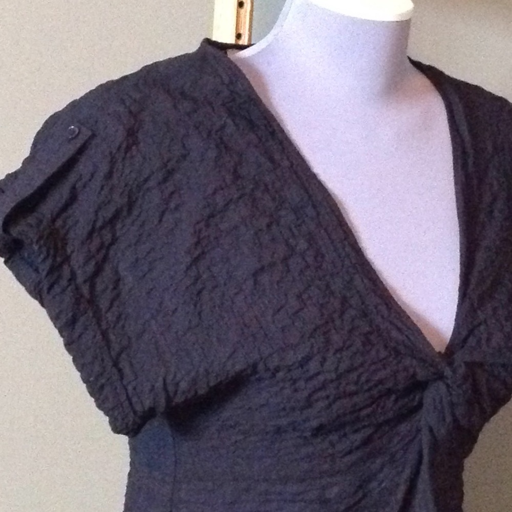 Sheer black vest